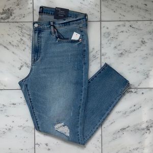 Gap Distressed Mid Rise True Skinny Ankle Jeans